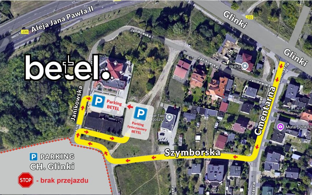 Zmiana organizacji dojazdu do Kościoła Betel